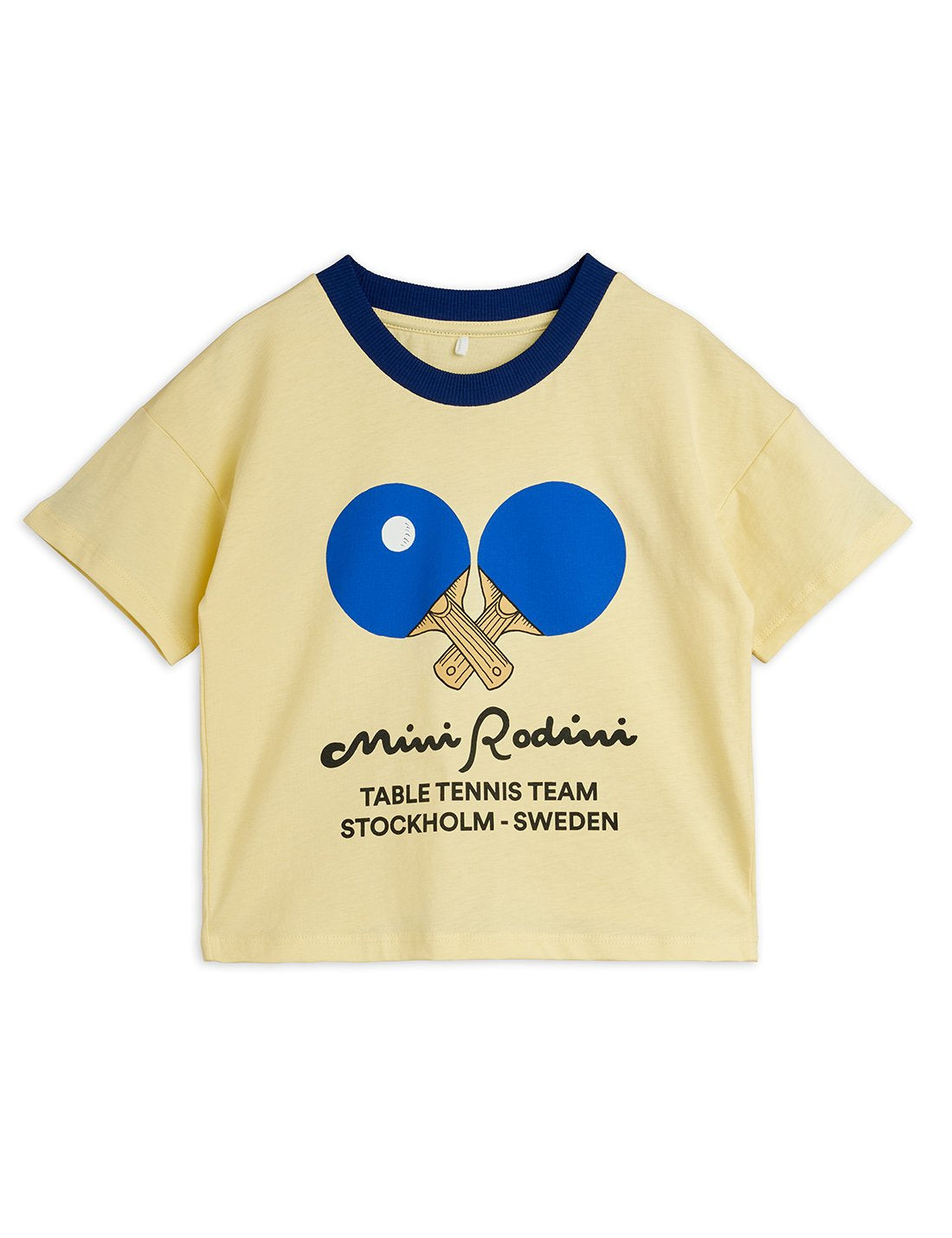 mini rodini] Table tennis contrast rib sp ss tee – Les Quatre