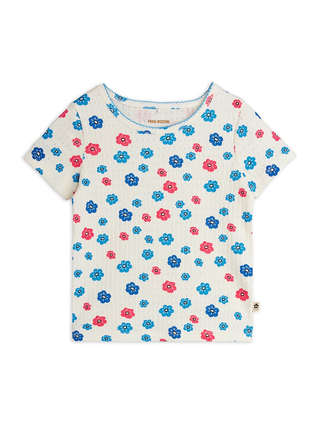 mini rodini] Flowers aop picotege pointelle ss tee – Les Quatre
