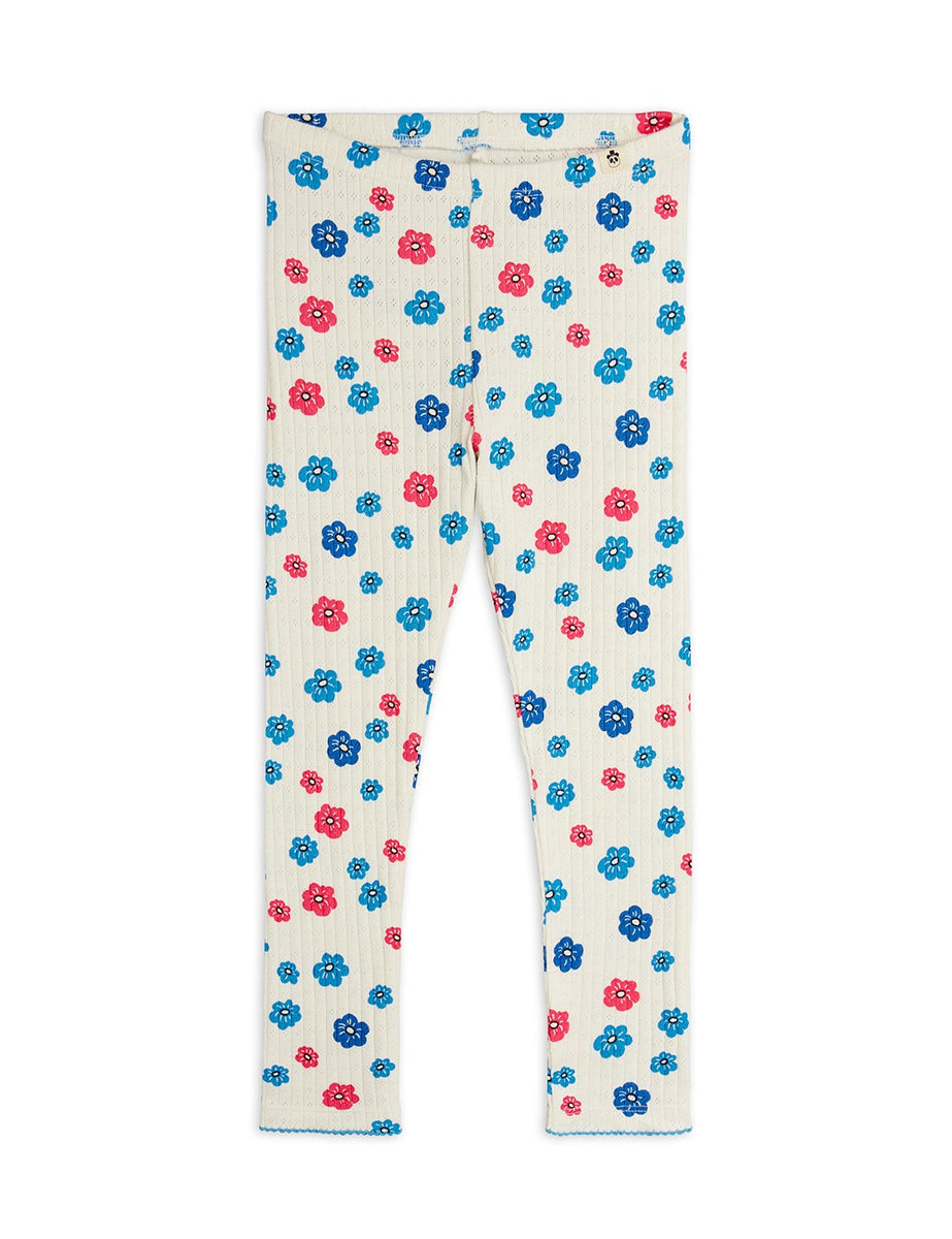 mini rodini] Flowers aop pointelle leggings – Les Quatre Cents Coups
