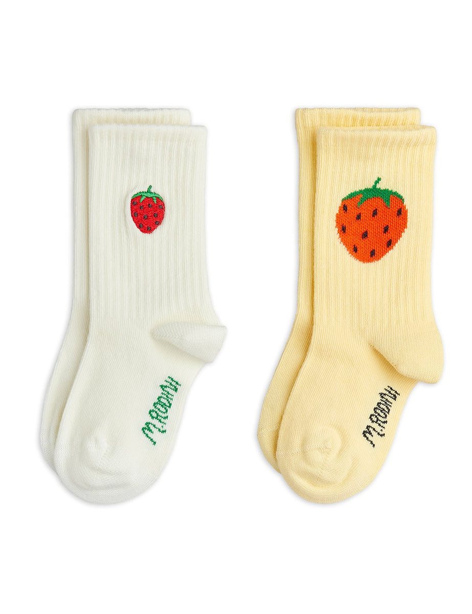 TONG  Roen ロエン ソックス 2点セット mini rodini] Strawberry emb 2-pack socks – Les Quatre Cents Coups