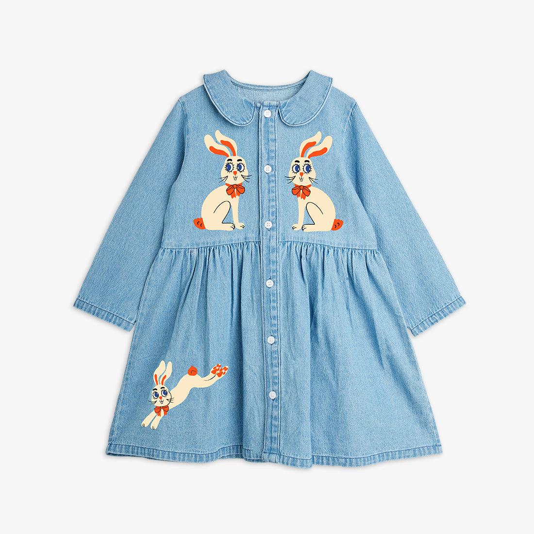 mini rodini] LW denim rabbit sp woven dress – Les Quatre Cents Coups