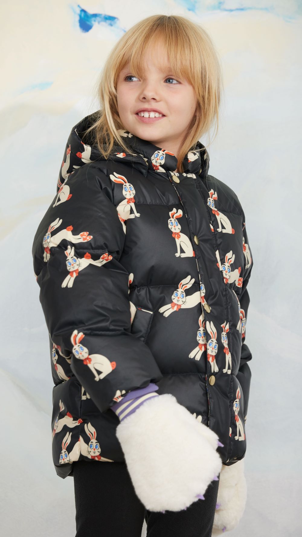 mini rodini] Rabbits aop hooded puffer – Les Quatre Cents Coups