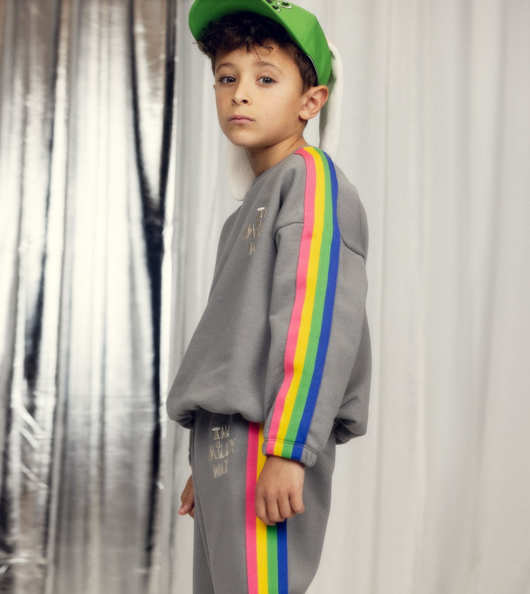 mini rodini] The milky way rainbow panel sweatpants – Les Quatre