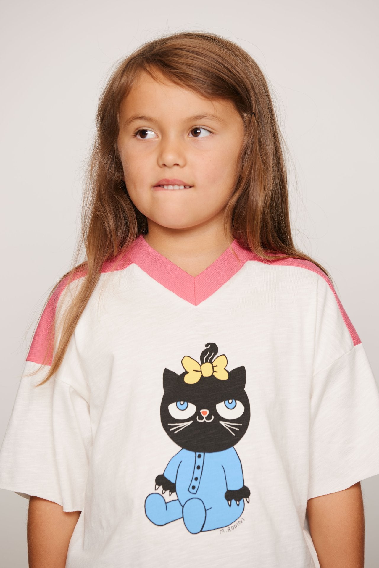 mini rodini] Cat v-neck sp ss tee – Les Quatre Cents Coups