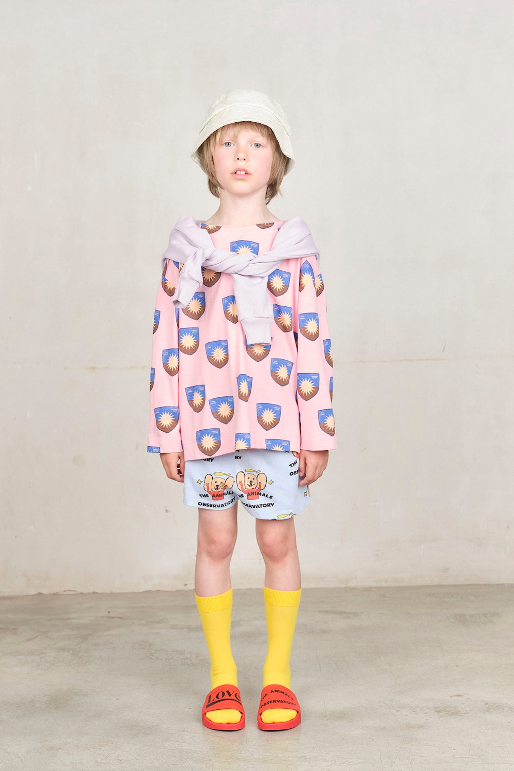 The Animals Observatory] POODLE KID SHORTS Soft Blue – Les
