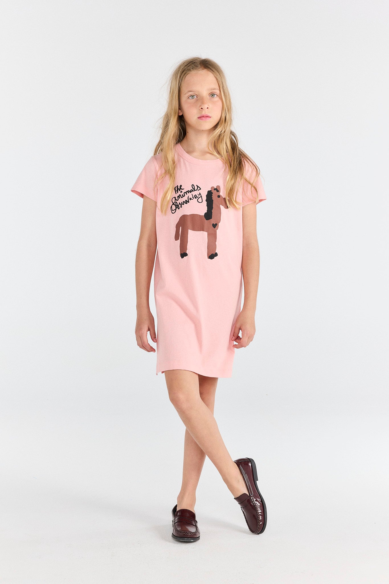 The Animals Observatory] GORILLA KID DRESS SOFT PINK – Les Quatre