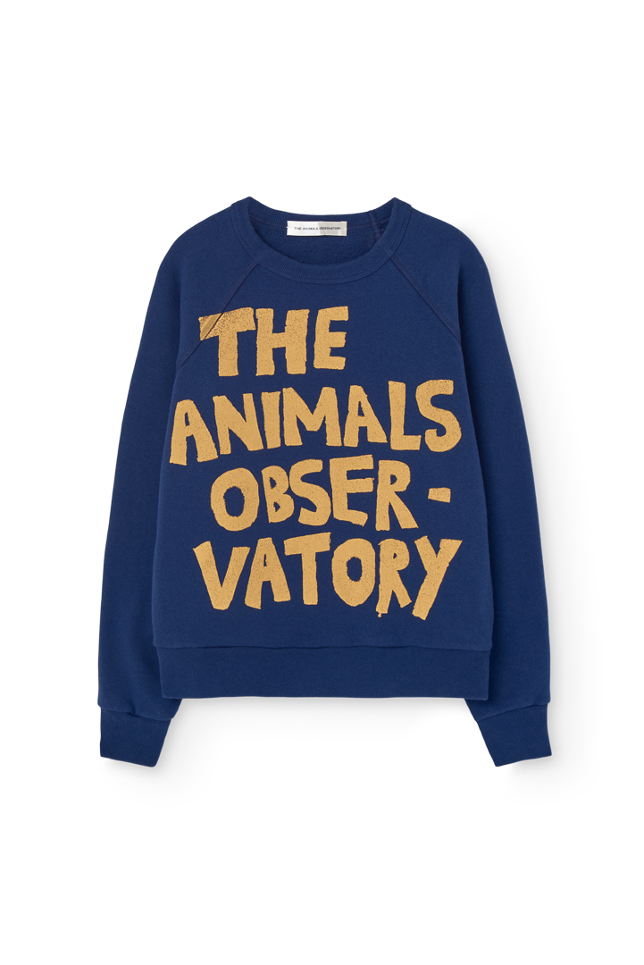 The Animals Observatory] SHARK KID SWEATSHIRT DEEP BLUE – Les