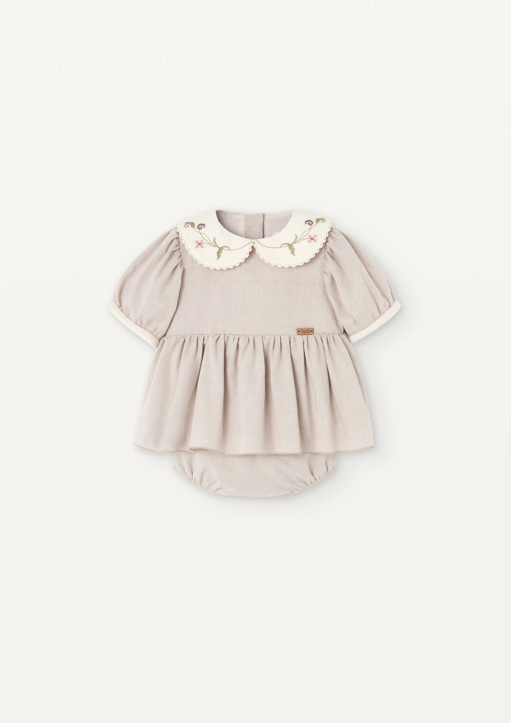 Popelin rompers 12-18m