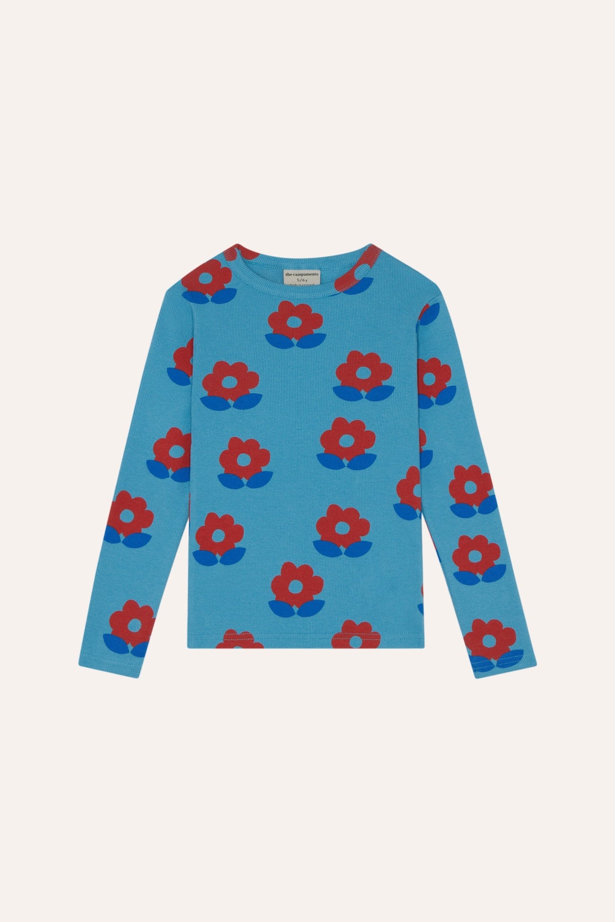 The Campamento] BIG FLOWERS BLUE TSHIRT – Les Quatre Cents Coups