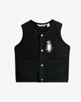 [mini rodini]   Penguin patch microfleece vest