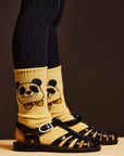 [mini rodini]   Cat & panda 2-pack socks