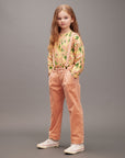 [mini rodini]   Clover emb corduroy suspender trousers