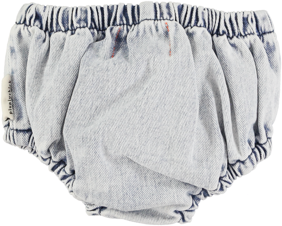 [piupiuchick]   Baby shorties | Washed light blue denim