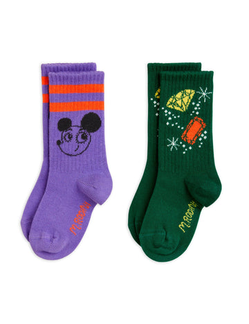 [mini rodini]   Ritzrats 2-pack socks