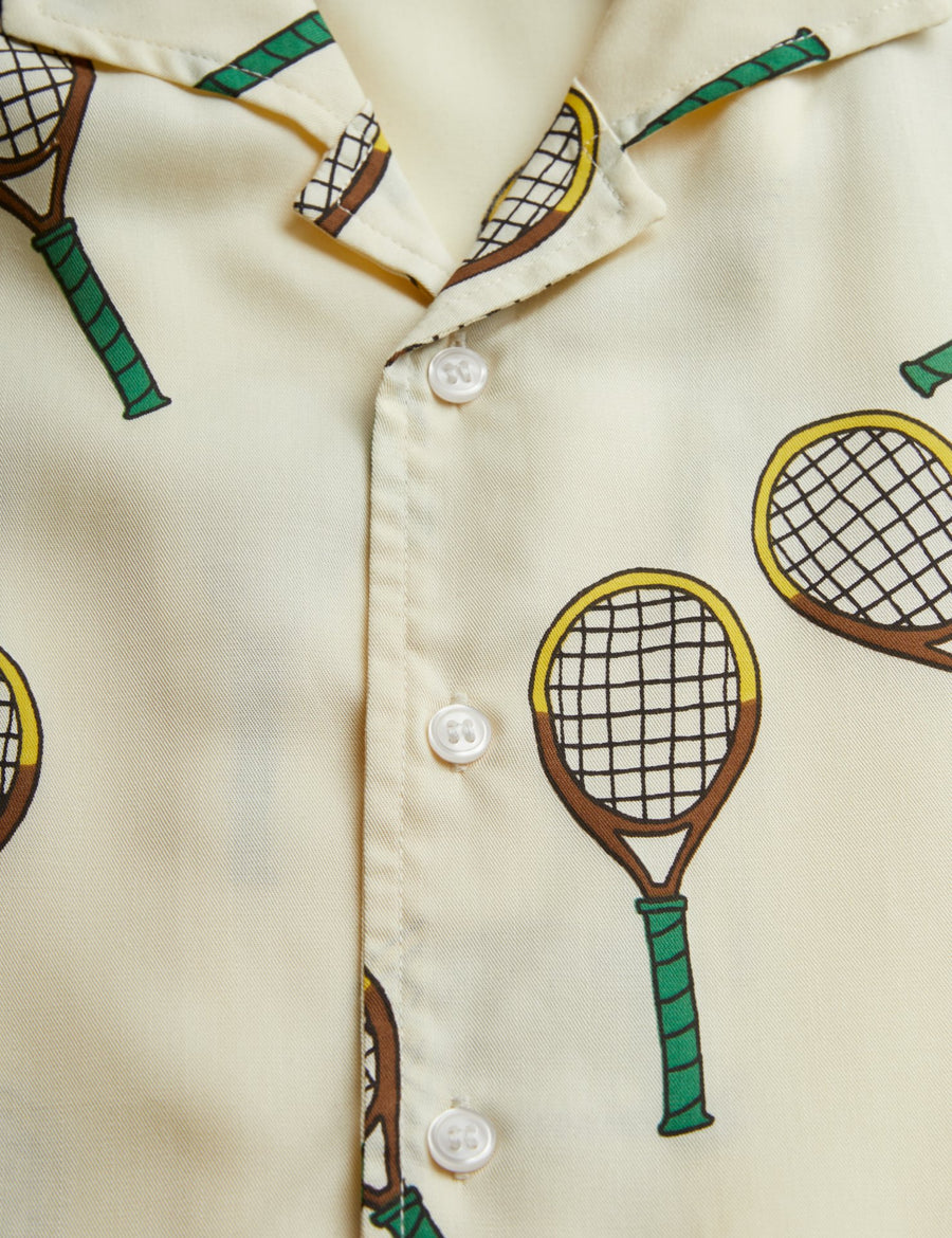 [mini rodini]   Tennis aop woven ss shirt