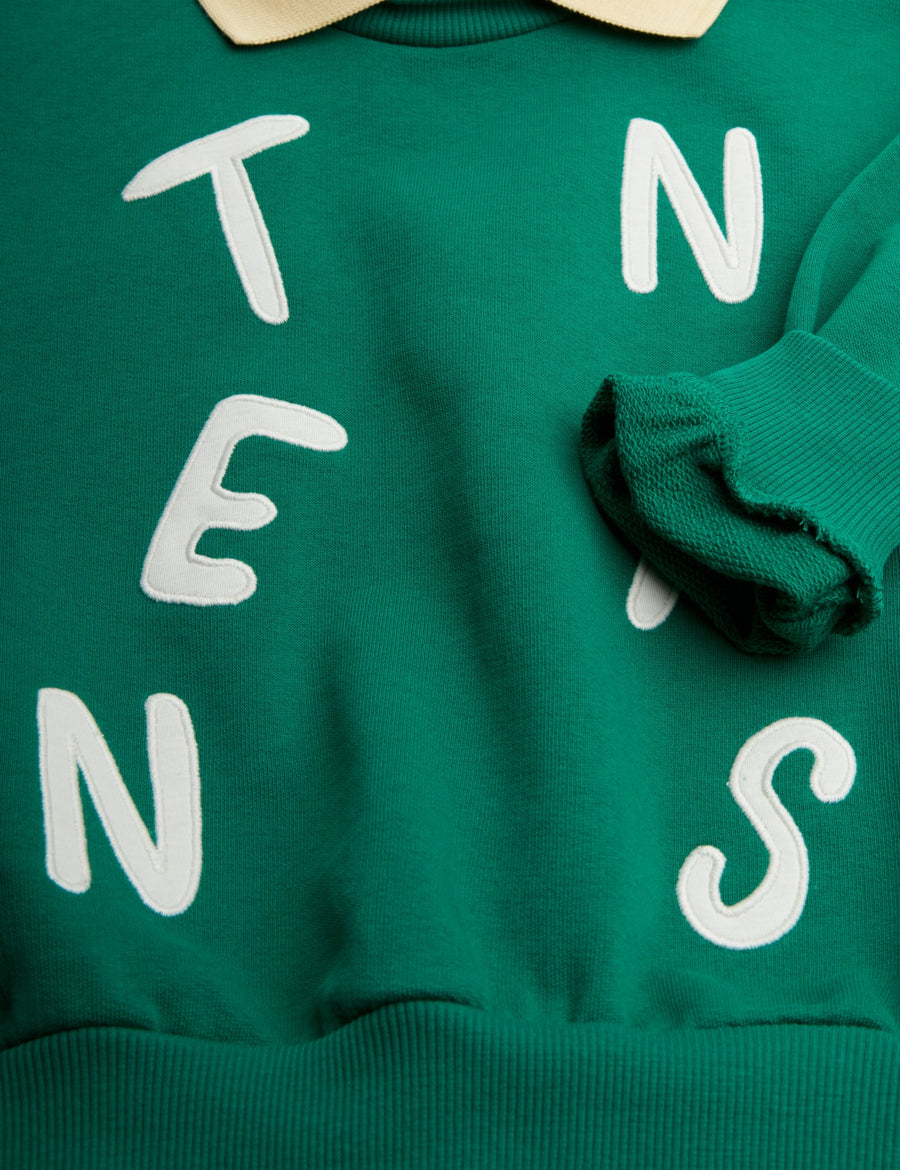 [mini rodini]   Tennis application collar sweatshirt