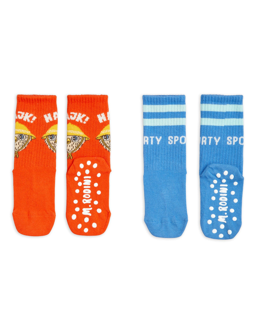 [mini rodini]   Hike anti-slip 2-pack socks