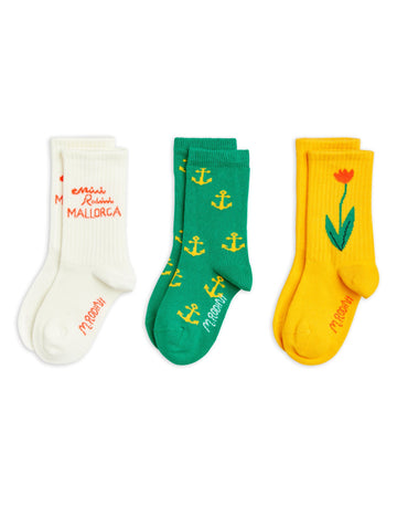 [mini rodini]   Mallorca 3-pack socks