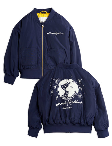 [mini rodini]   Mini Rodini society emb baseball jacket