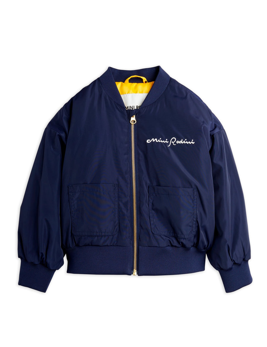 [mini rodini]   Mini Rodini society emb baseball jacket