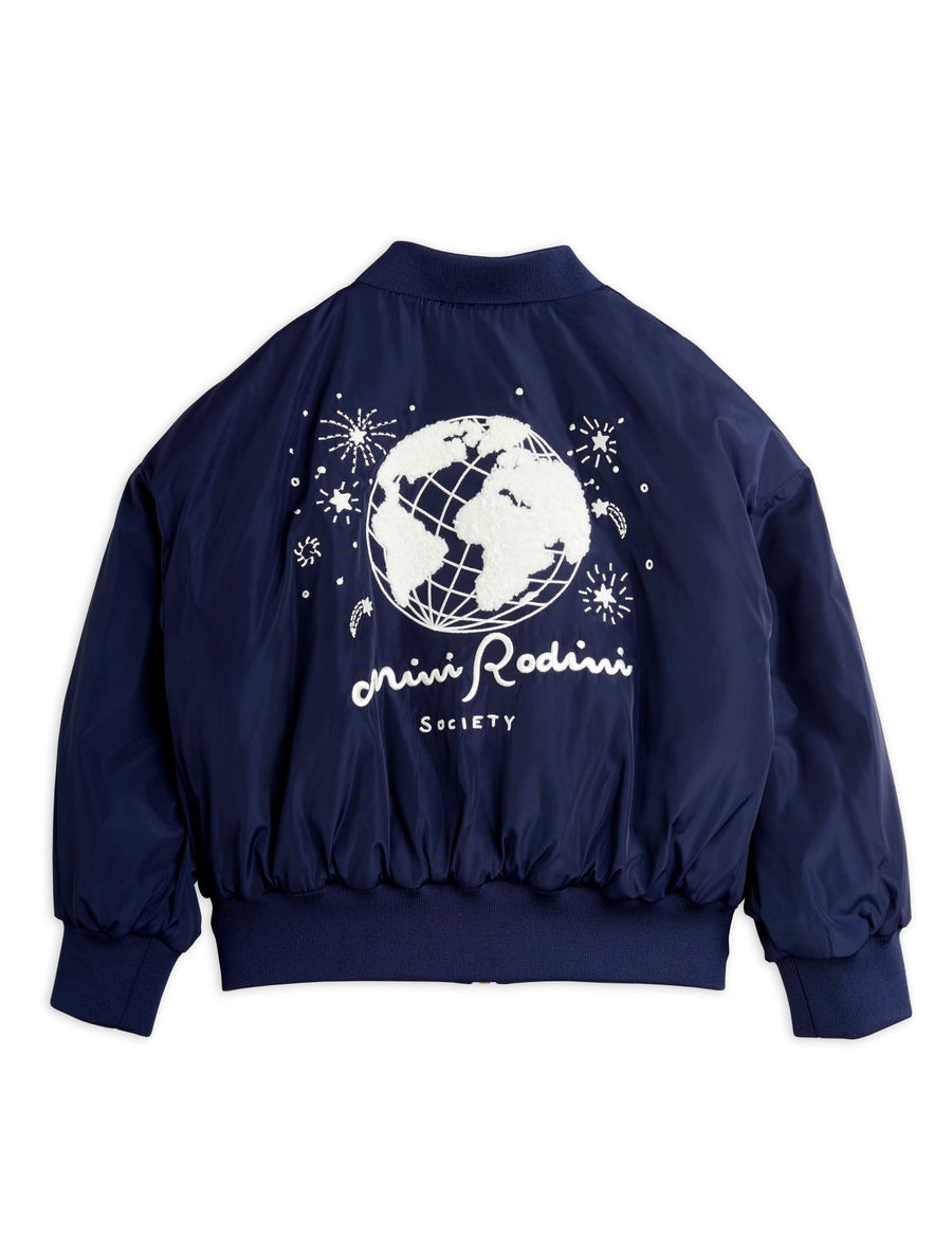 [mini rodini]   Mini Rodini society emb baseball jacket