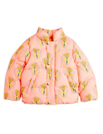 [mini rodini]   Winter flowers aop city puffer jacket