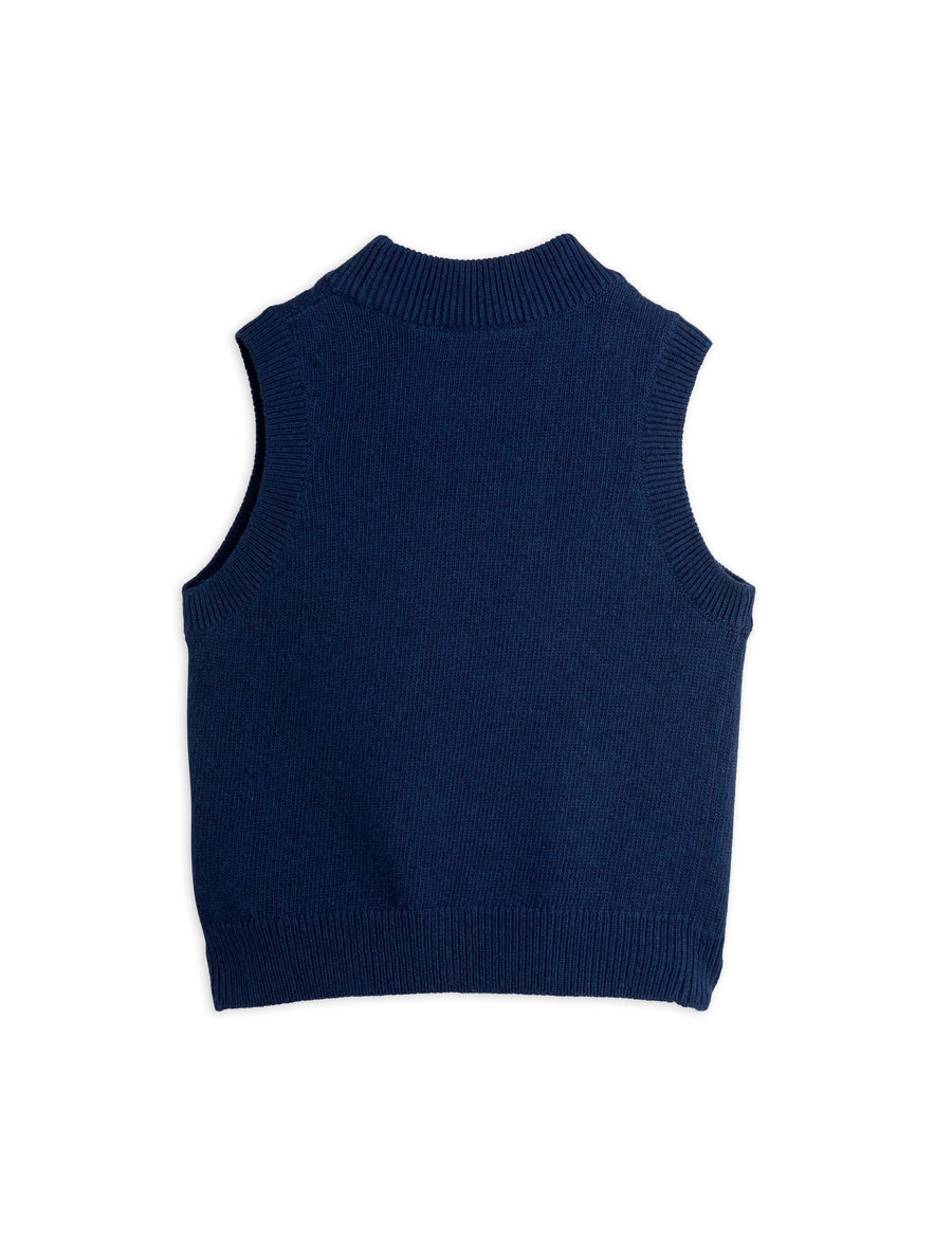 [mini rodini]   Flowers knitted wool slipover