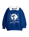 [mini rodini]   Mini Rodini society emb collar sweatshirt