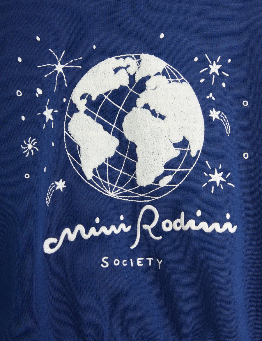 [mini rodini]   Mini Rodini society emb collar sweatshirt