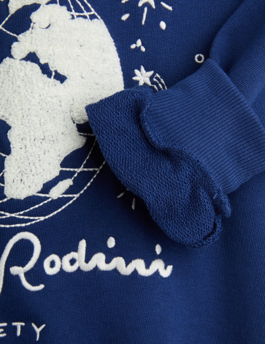 [mini rodini]   Mini Rodini society emb collar sweatshirt