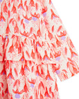 [mini rodini]   Fuchsia aop woven frill dress