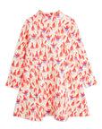 [mini rodini]   Fuchsia aop ls dress