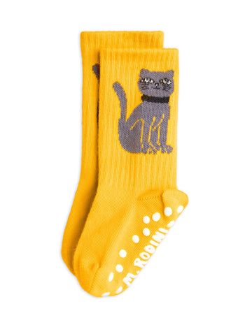 [mini rodini]   Cat 1-pack anti-slip socks