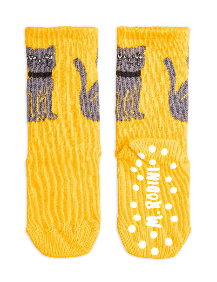 [mini rodini]   Cat 1-pack anti-slip socks