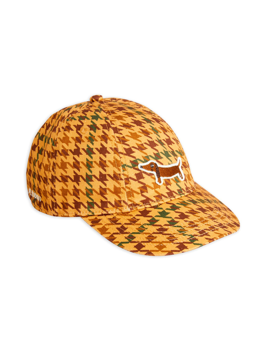 [mini rodini]   Dog houndstooth aop soft cap