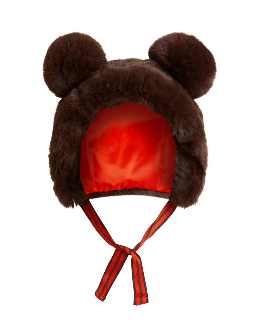 [mini rodini]   Faux fur ear hat