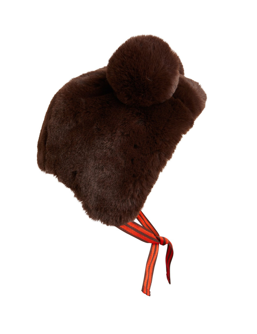 [mini rodini]   Faux fur ear hat