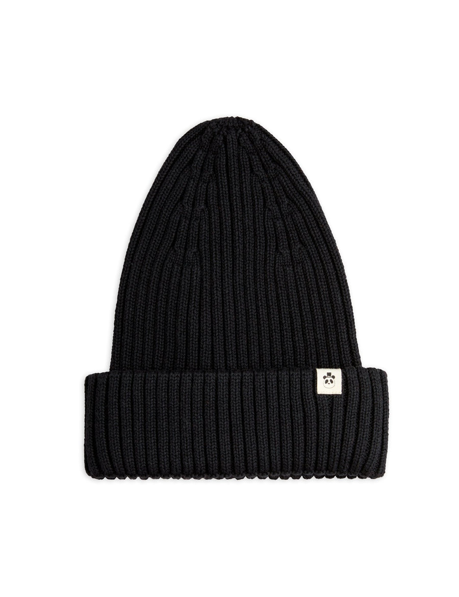 [mini rodini]   Knitted rib fold up hat