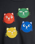 [mini rodini]   Cool cats application sweatshirt