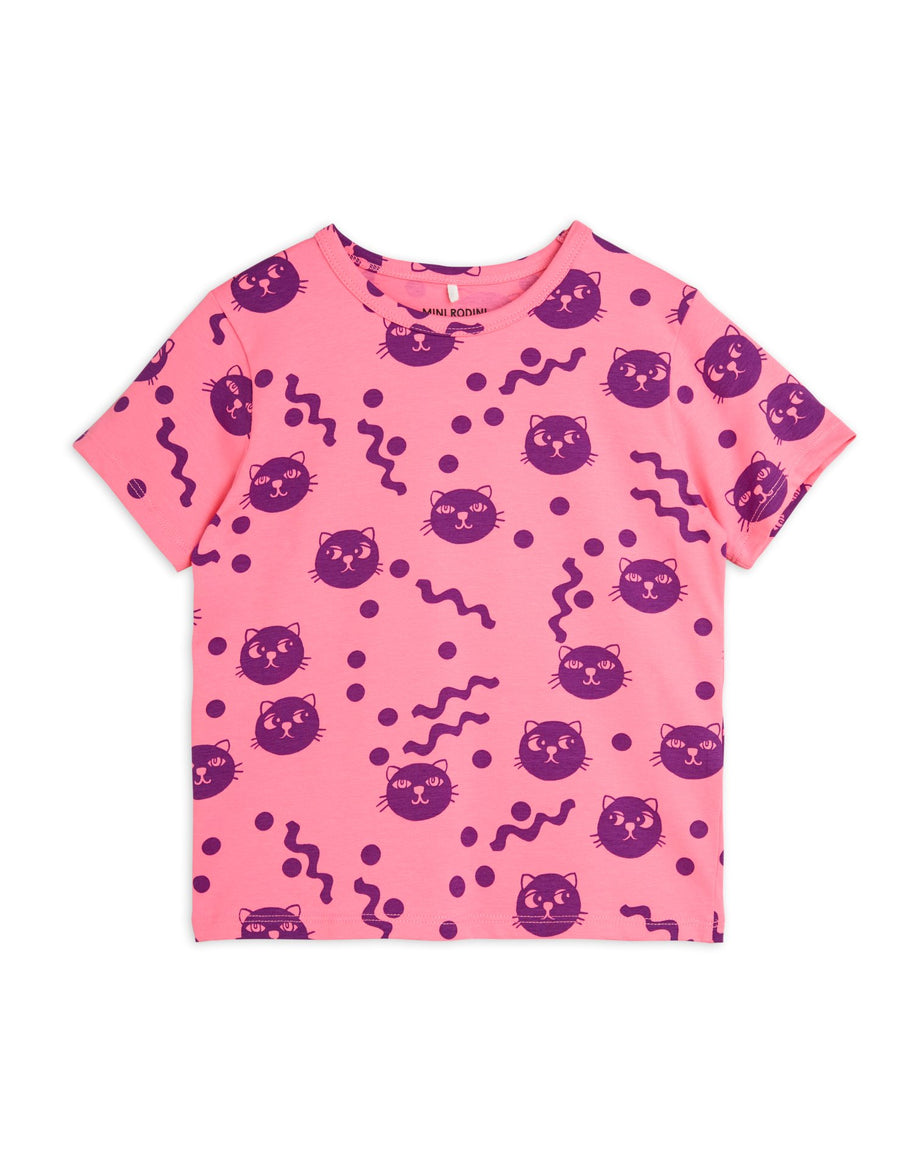 [mini rodini]   Squiggly cats aop ss tee