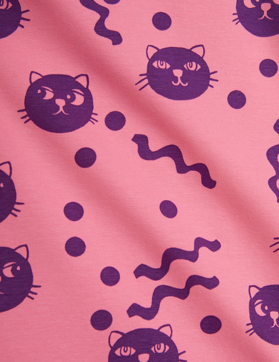 [mini rodini]   Squiggly cats aop ss tee