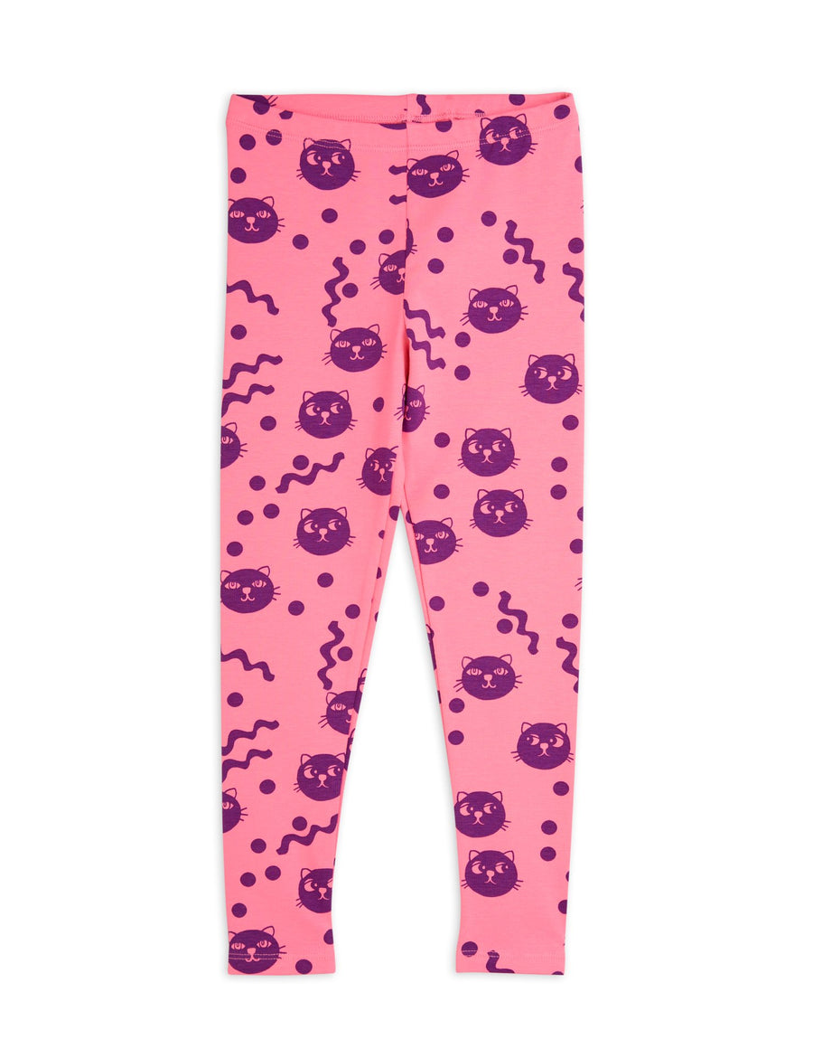 [mini rodini]   Squiggly cats aop leggings