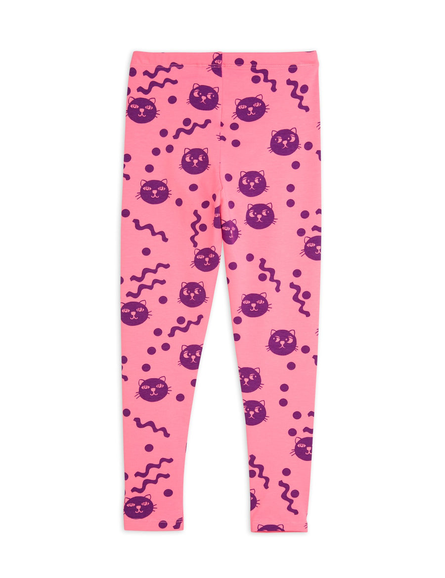 [mini rodini]   Squiggly cats aop leggings