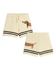 [mini rodini]   Dog sp stripes sweatshorts