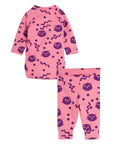 [mini rodini]   Squiggly cats aop nb baby set