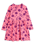 [mini rodini]   Squiggly cats aop ls dress