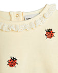 [mini rodini]   Ladybugs emb lace sweatshirt