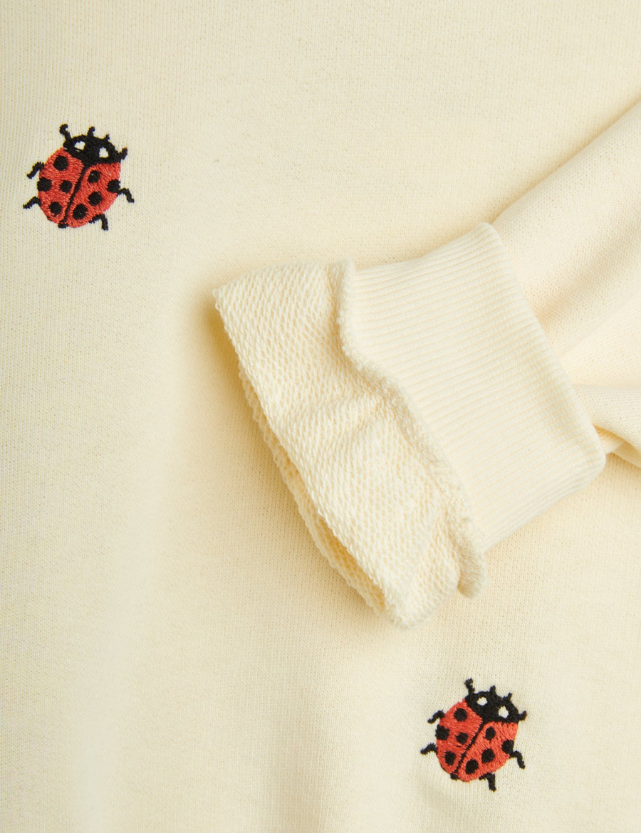 [mini rodini]   Ladybugs emb lace sweatshirt