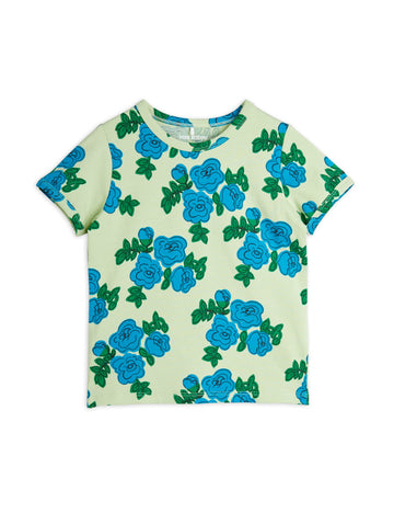 [mini rodini]   Blue roses aop ss tee