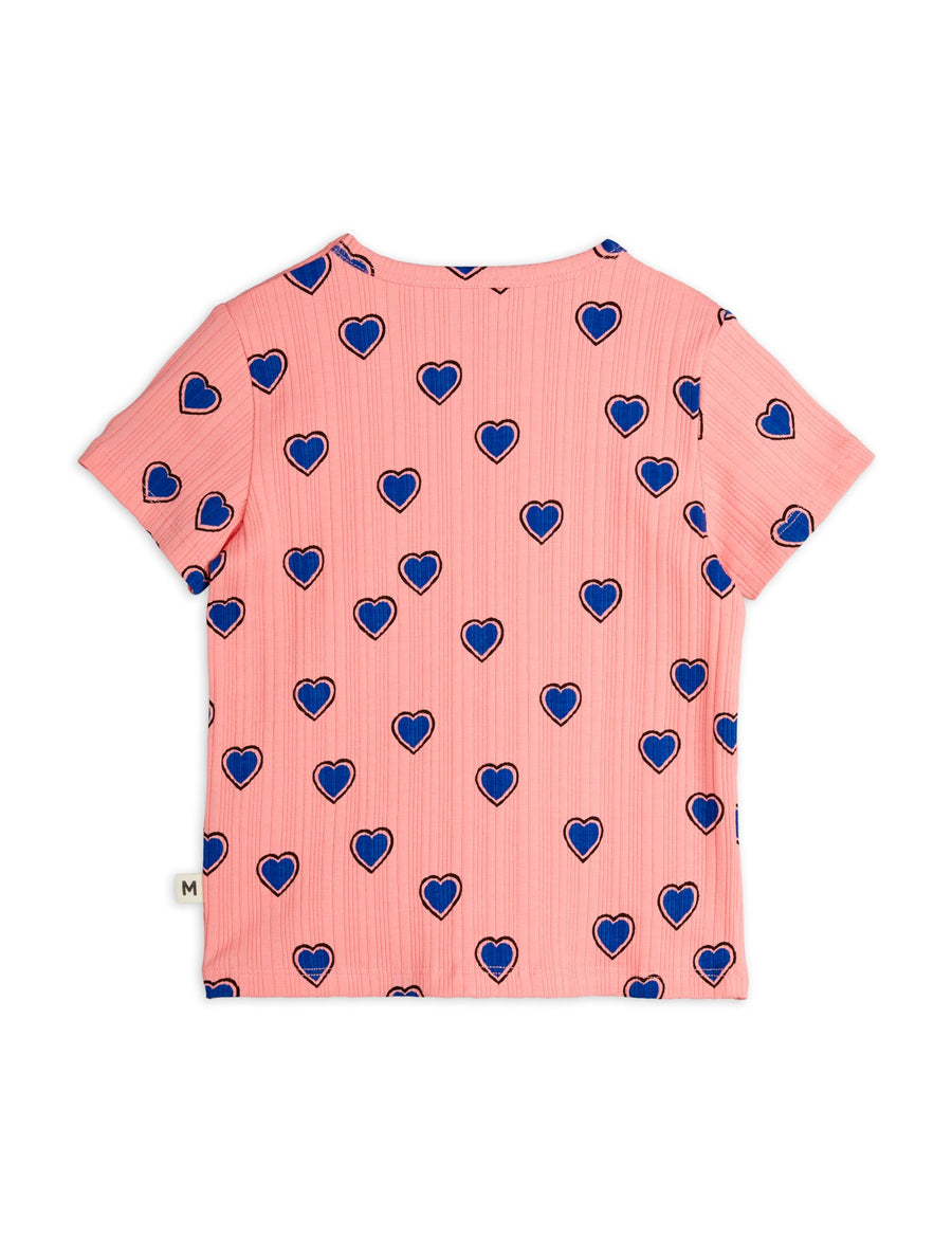 [mini rodini]   Outlined hearts aop ss tee